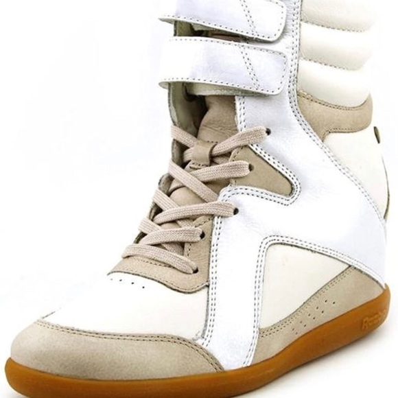 Reebok Alicia Keys Hightop Wedged Sneakers White/chalk Size 8 - Picture 15 of 15